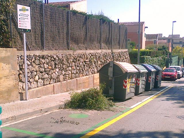 punt de recollida de restes de poda viladecans