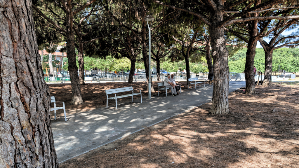 Parc del Torrent Ballester, un dels refugis exteriors disponibles