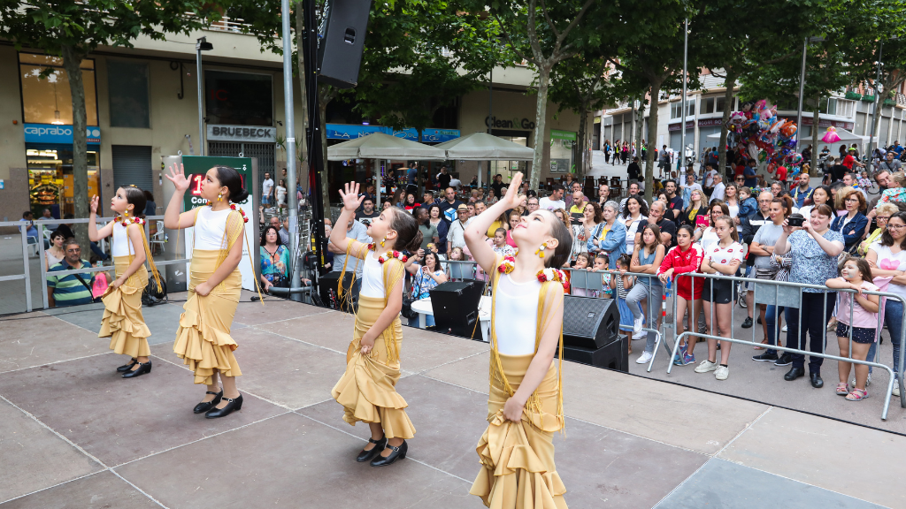 Actuació flamenca durant la Festa de Barri AV La Riera