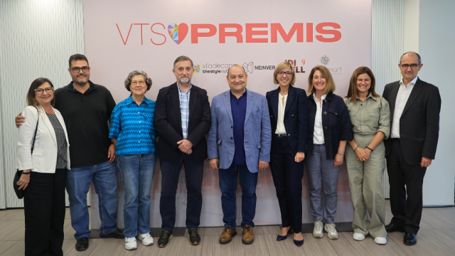 Representants dels Premis VTSO, encapçalats per l'alcalde Carles Ruiz